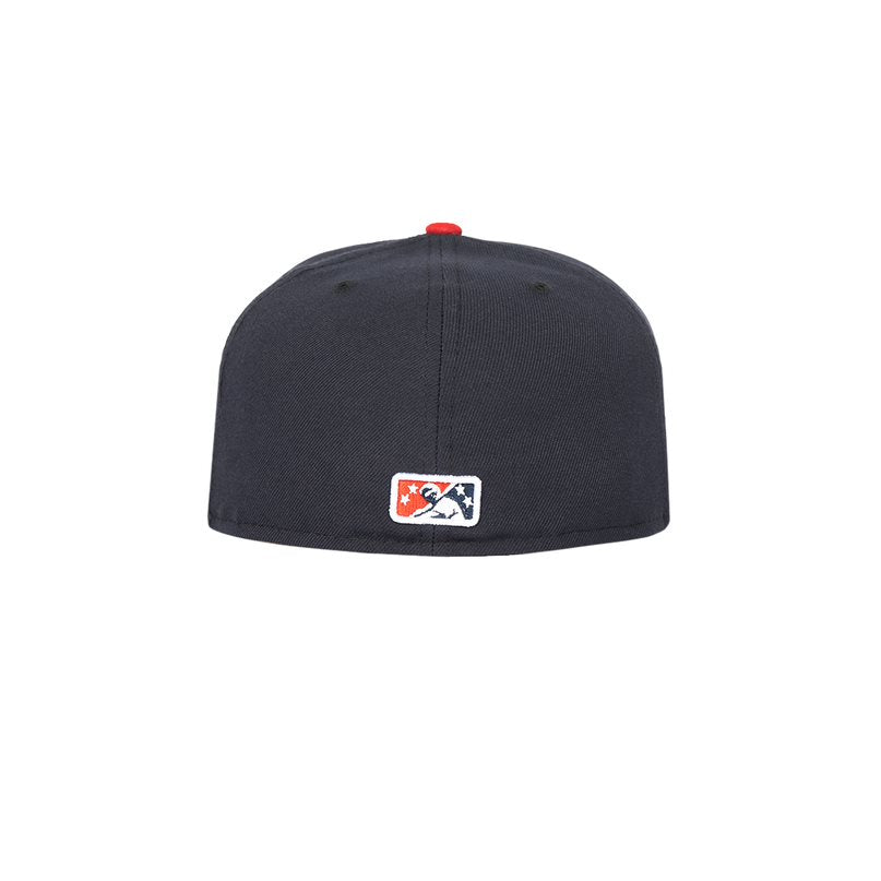 New Era Buffalo Bisons Navy and Red 59Fifty Fitted Hat (Jays Triple-A Team)