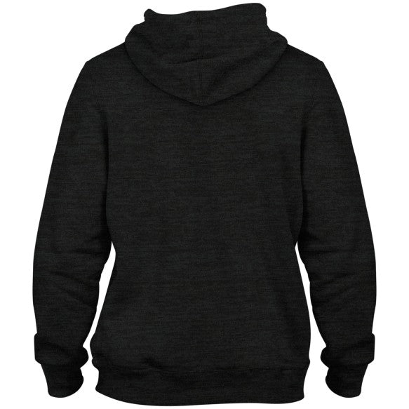 Toronto Blue Jays MLB Poly Express Twill Logo Hoodie - Black Melange - Back in Black