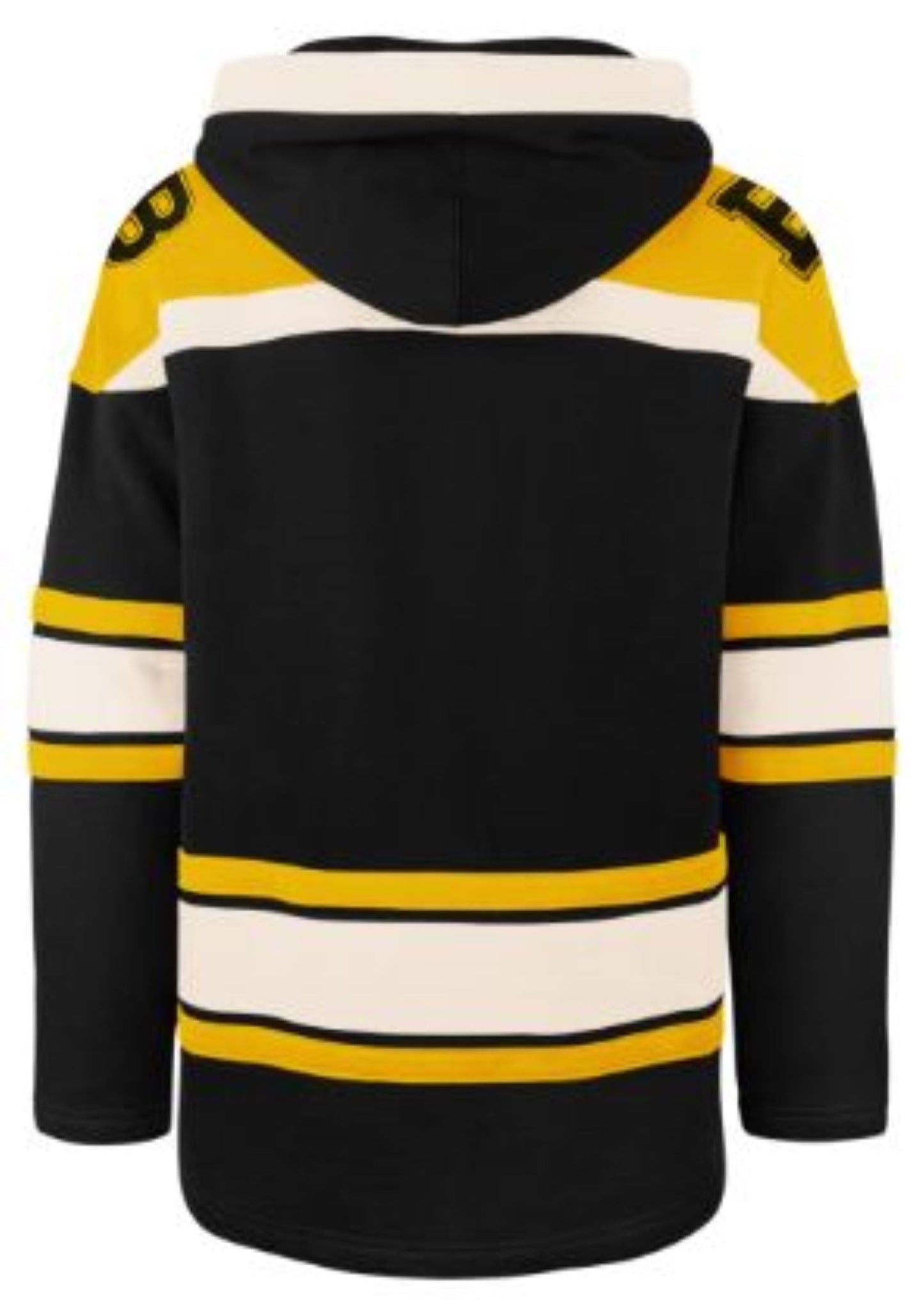 47' Men's Boston Bruins Vintage Lacer Hoodie - Black / Yellow