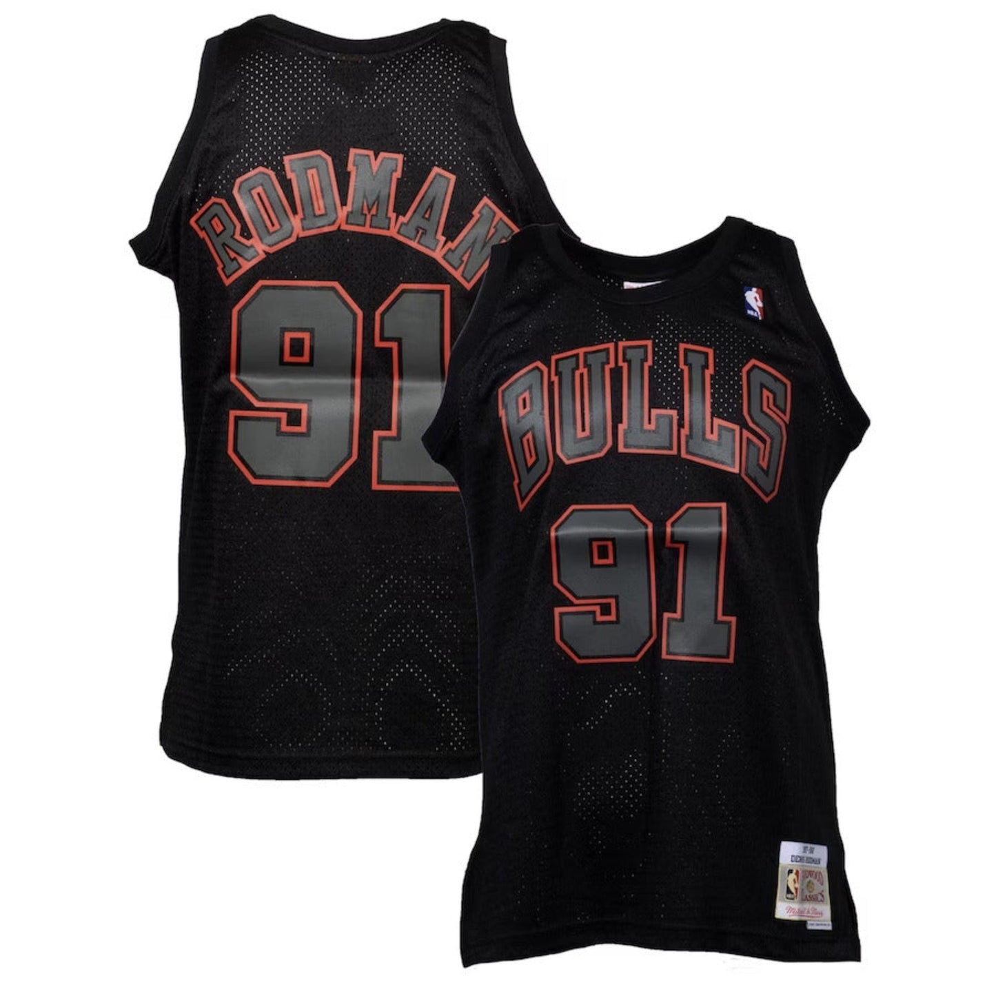 Mitchell & Ness Men's NBA Dynamic Chicago Bulls Dennis Rodman Hardwood Classics Swingman Jersey