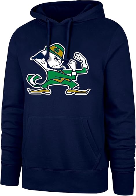 47 NCAA Notre Dame Fighting Irish Imprint Headline Hoodie - Navy