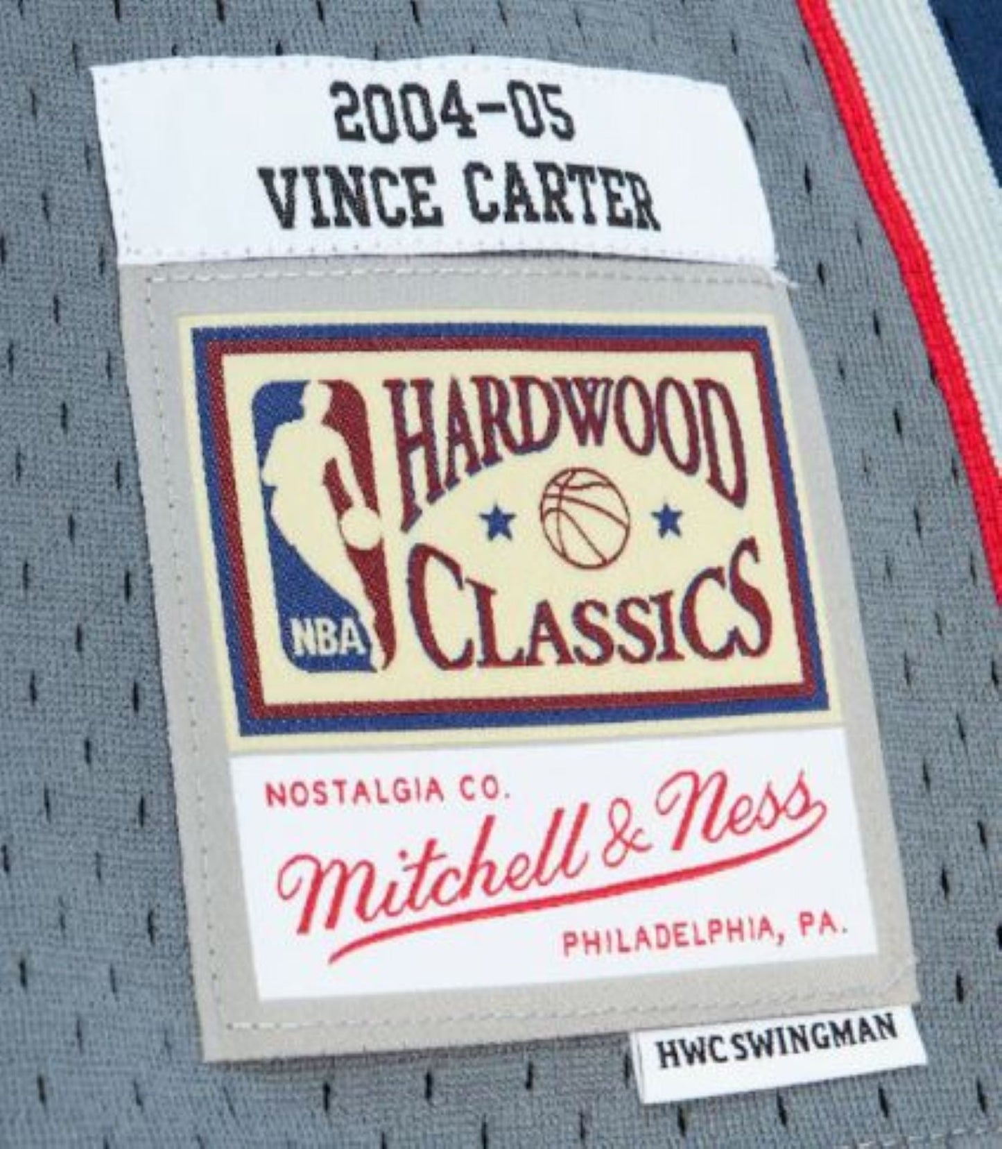 Mitchell & Ness NBA New Jersey Nets Vince Carter #15 2004-05 HWC Swingman Jersey - Grey