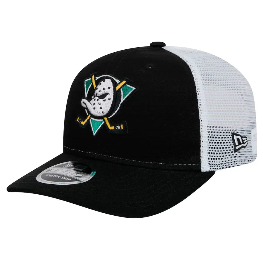 New Era 9SEVENTY NHL Anaheim Ducks Stretch-Snap Adjustable Hat - Black