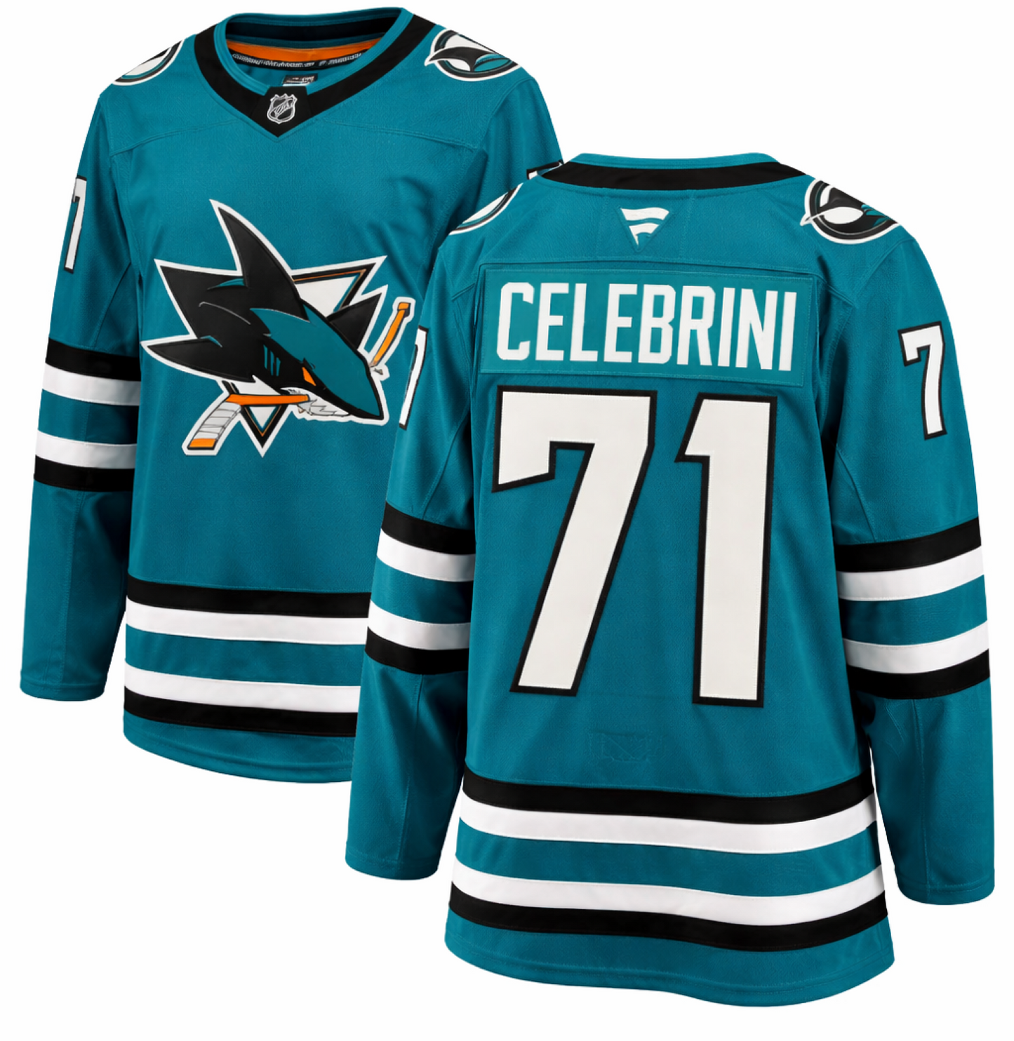 Fanatics Men's NHL San Jose Sharks Macklin Celebrini #71 Home Premium Player Jersey - Teal