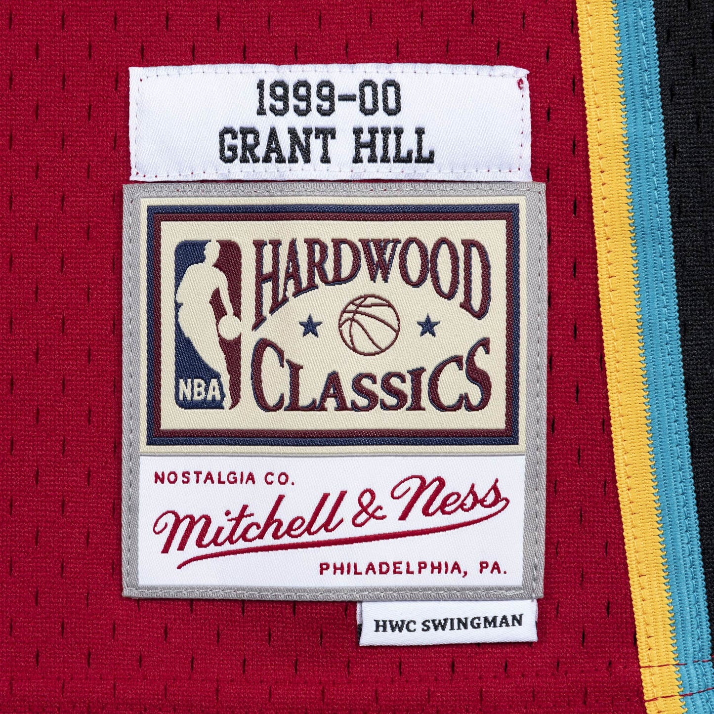 Men's Mitchell & Ness NBA Grant Hill Detroit Pistons 1998/99 Hardwood Classics Swingman Jersey - Red