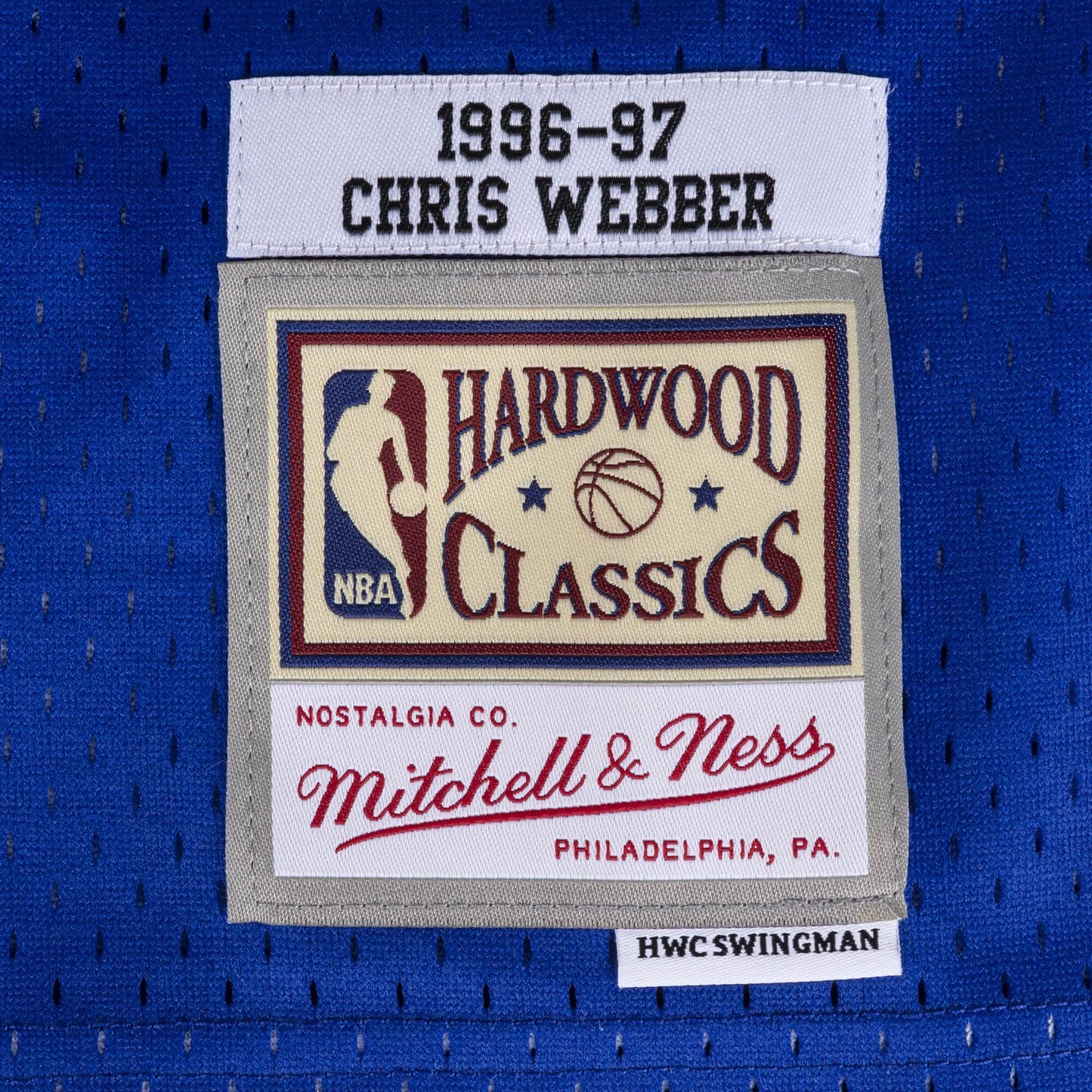 Mitchell & Ness NBA Swingman Washington Bullets Chris Webber 1996-97 - Blue/Red/White