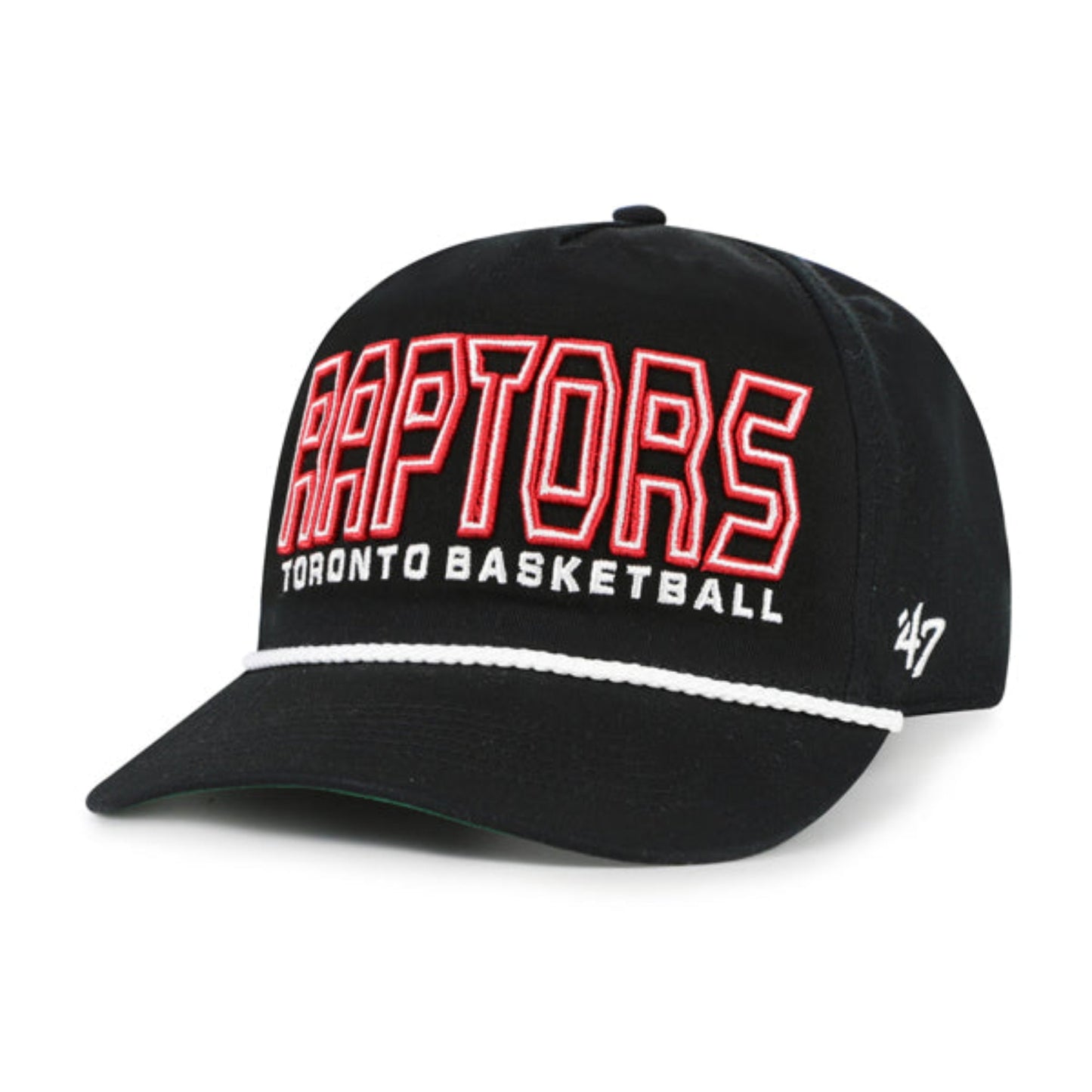 '47 NBA Toronto Raptors Byline Hitch Adjustable Snapback Hat - Black