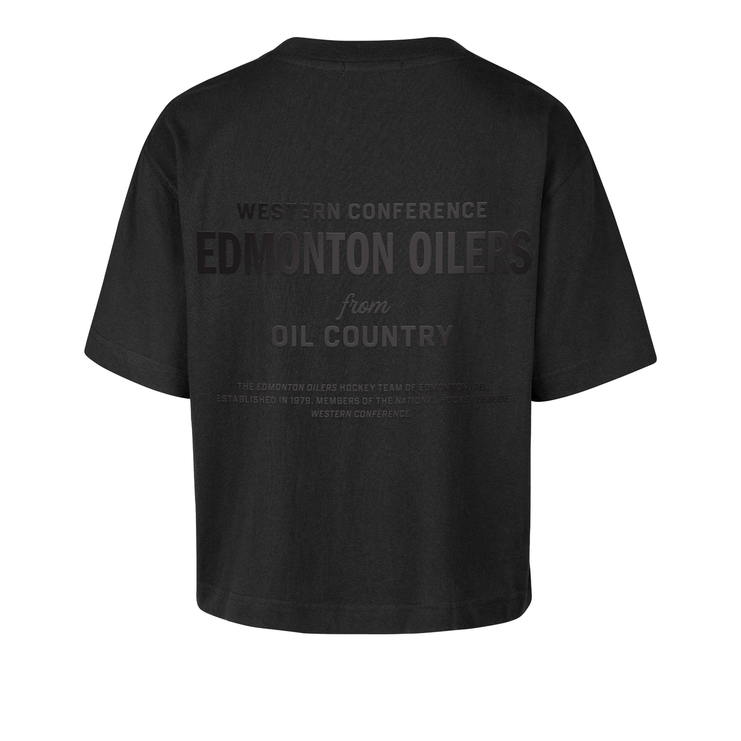'47 NHL Edmonton Oilers Women's Leon City Tee - Black
