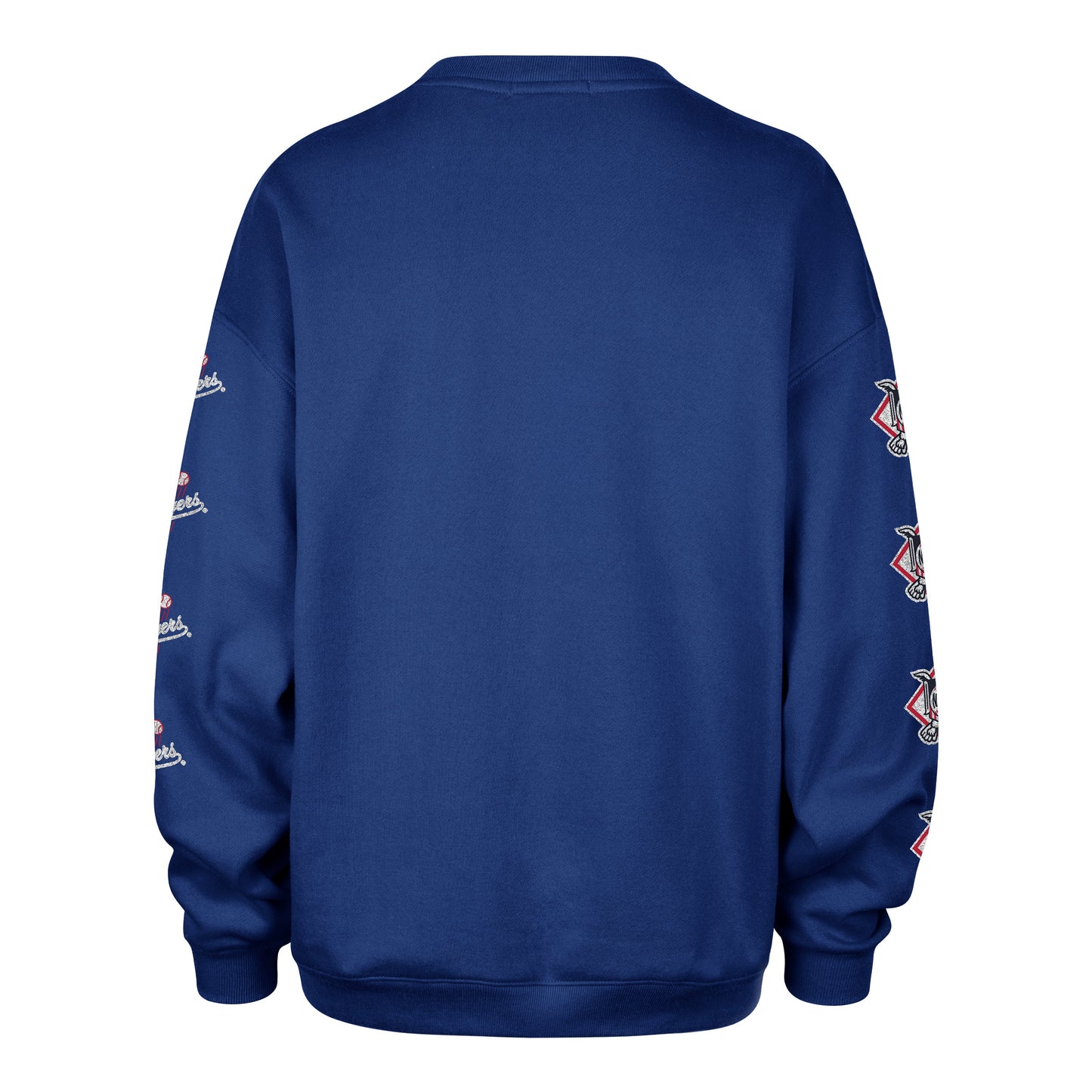 '47 MLB Women's Los Angeles Dodgers 'Go Big' Crewneck - Blue