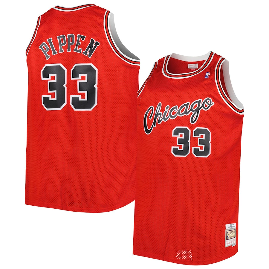 Mitchell & Ness Men's NBA Chicago Bulls Scottie Pippen 2003-04 Hardwood Classics Swingman Jersey - Red