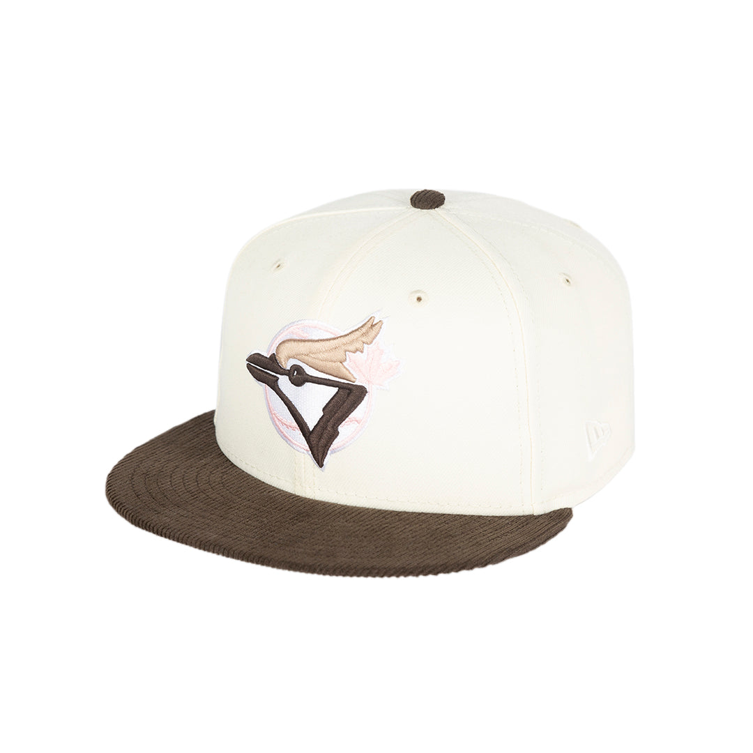 New Era 59FIFTY MLB Toronto Blue Jays 1993 World Series Fitted Hat - Chrome Walnut/Pink
