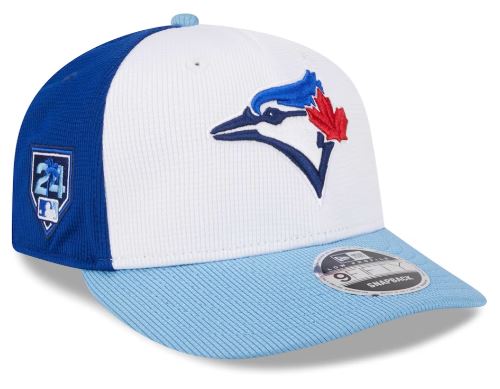 Men's New Era MLB Toronto Blue Jays White/Powder Blue 2024 Spring Training Low Profile 9FIFTY Snapback Hat