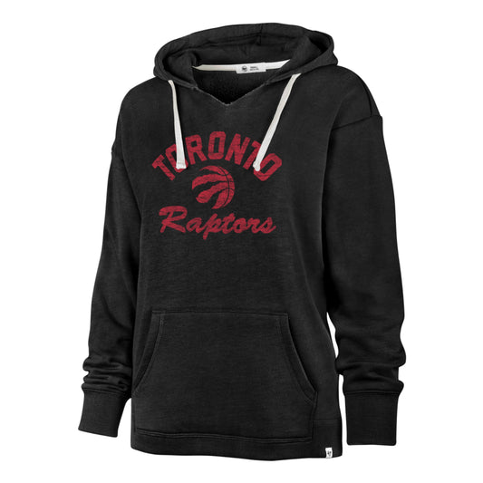 '47 NBA Women's Toronto Raptors Wrapped Up Kennedy Hoodie - Black