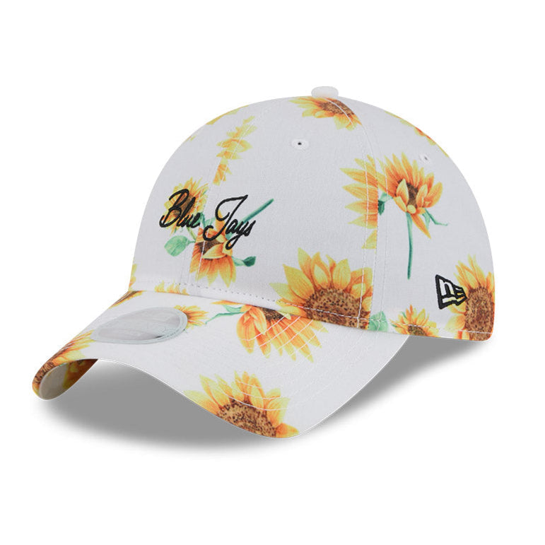 New Era Youth MLB Toronto Blue Jays Sunflower 9TWENTY Adjustable Hat - White