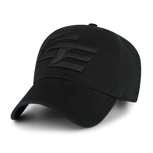 '47 CFL Edmonton Elk New Logo Clean Up Adjustable Hat - Black/Black