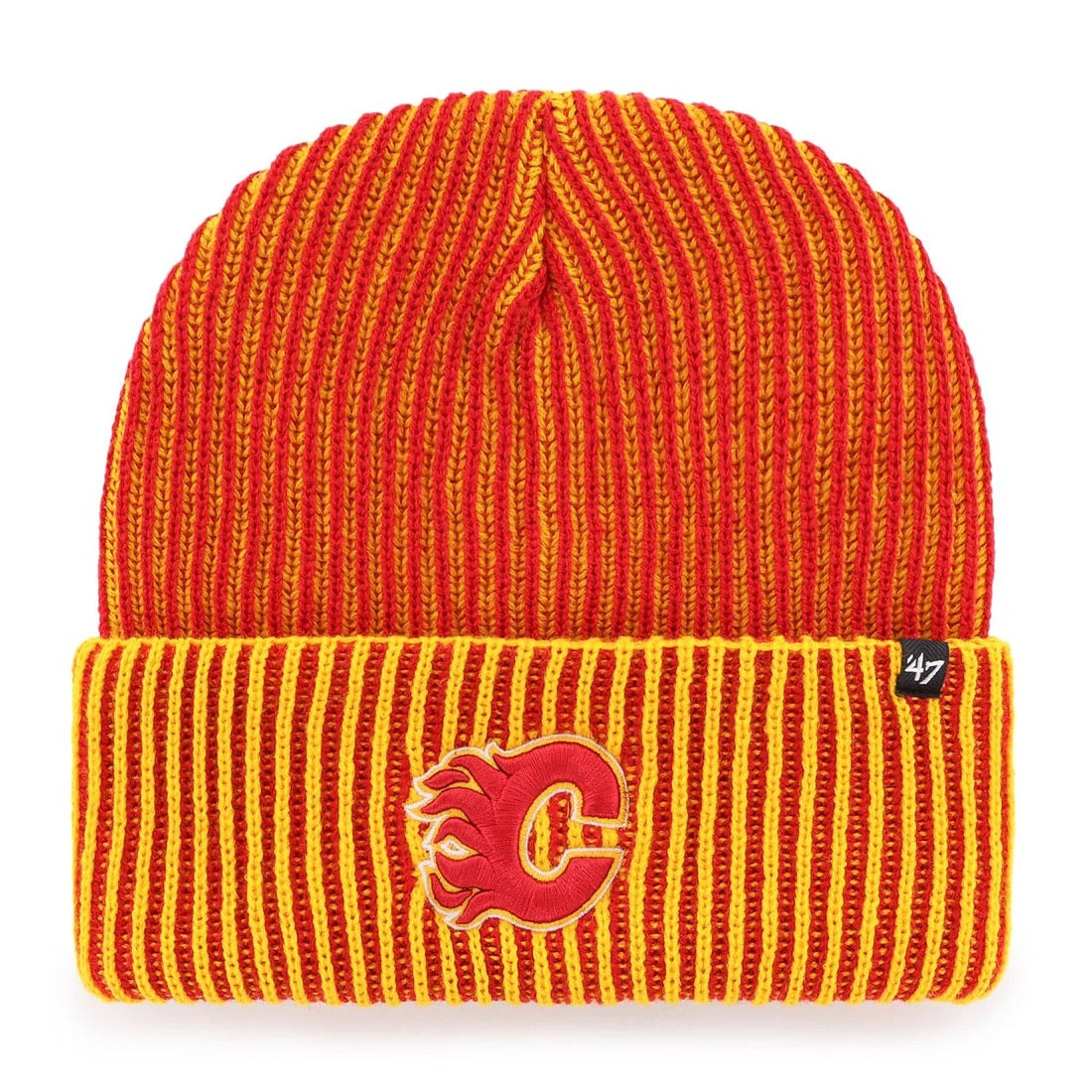 '47 NHL Calgary Flames Cold Snap Cuff Knit - Red/Yellow