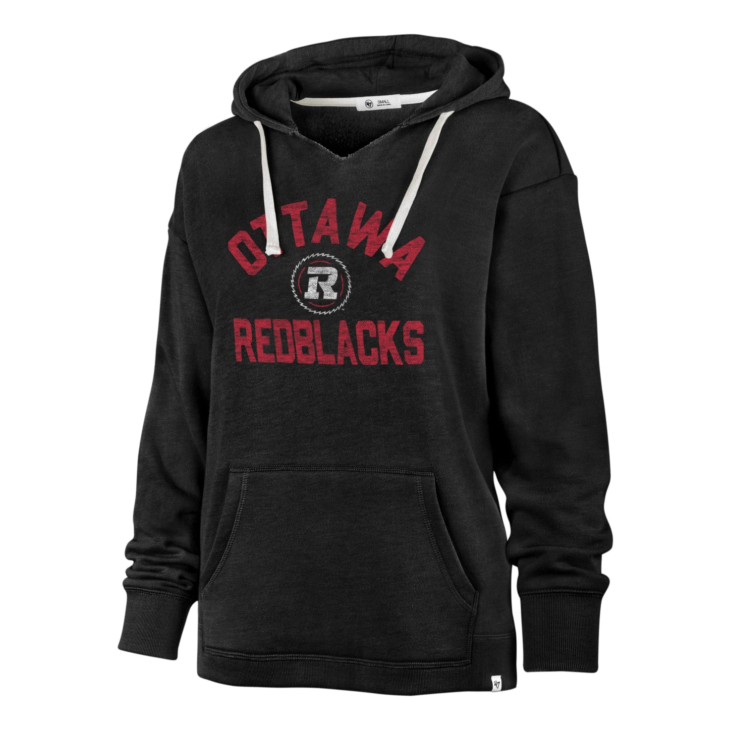 '47 CFL Women's Ottawa Red Blacks Wrapped Up Kennedy Hoodie - Black