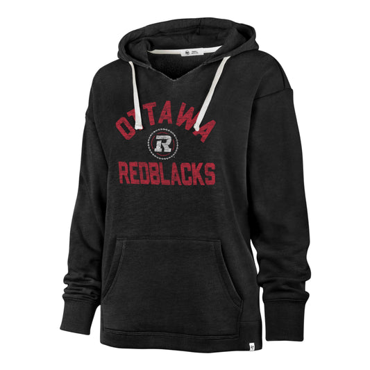 '47 CFL Women's Ottawa Red Blacks Wrapped Up Kennedy Hoodie - Black