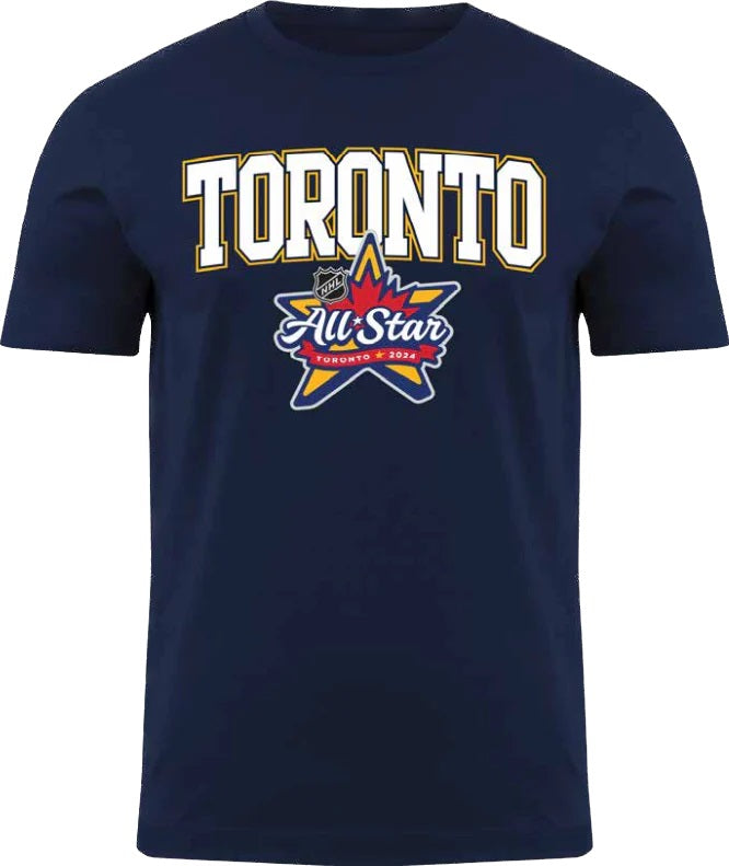 Bulletin Men's NHL 2024 Toronto All Star Game Back to Basics Logo Tee - Navy