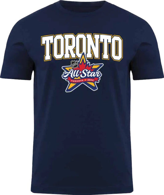 Bulletin Men's NHL 2024 Toronto All Star Game Back to Basics Logo Tee - Navy
