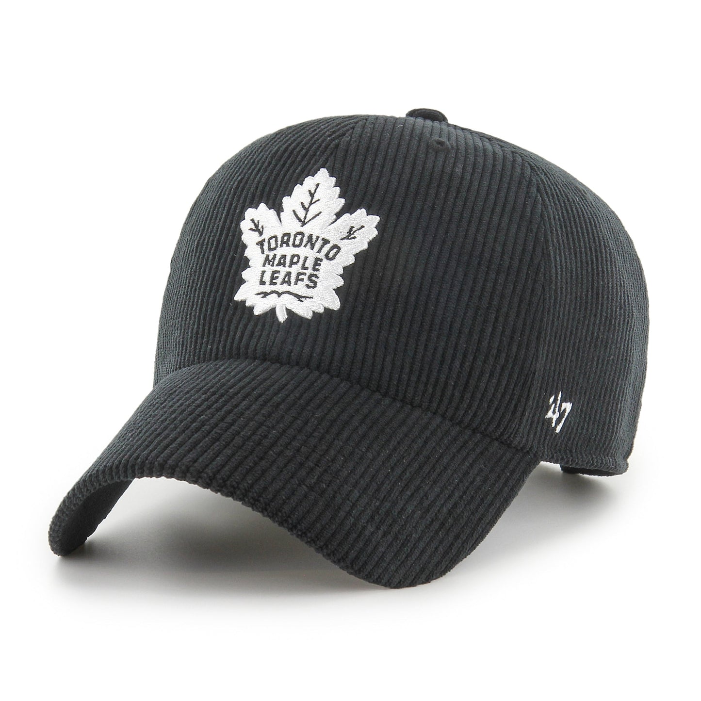 ’47 NHL Toronto Maple Leafs Thick Cord Clean Up Adjustable Hat - Black