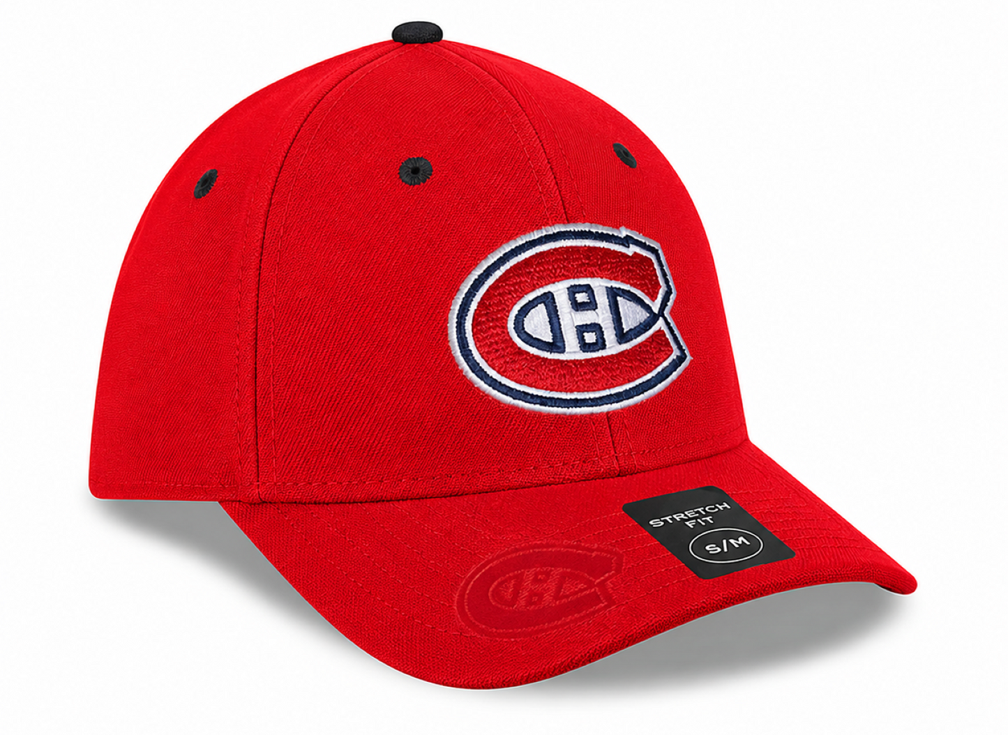 American Needle NHL Heritage Montreal Canadiens E-Boss Stretch Fit Hat - Red