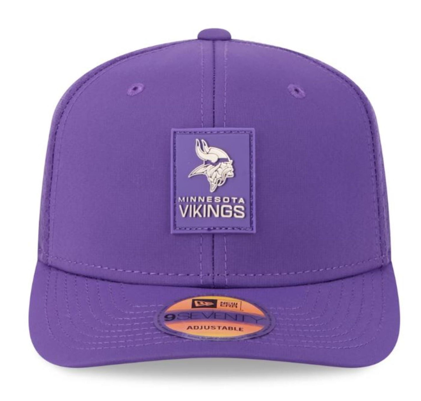 New Era NFL Minnesota Vikings 2025 Sideline 9SEVENTY Trucker Adjustable Hat - Purple