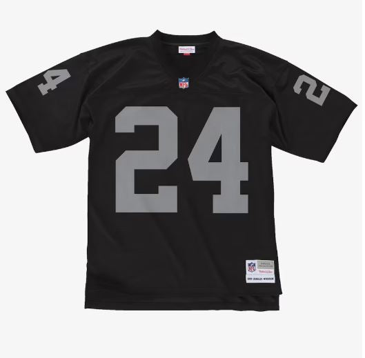 Mitchell & Ness Charles Woodson Black Oakland Raiders 1998 Legacy Player Jersey - Black