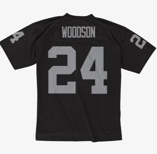 Mitchell & Ness Charles Woodson Black Oakland Raiders 1998 Legacy Player Jersey - Black