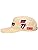 Beige cap with a logo on a plain background