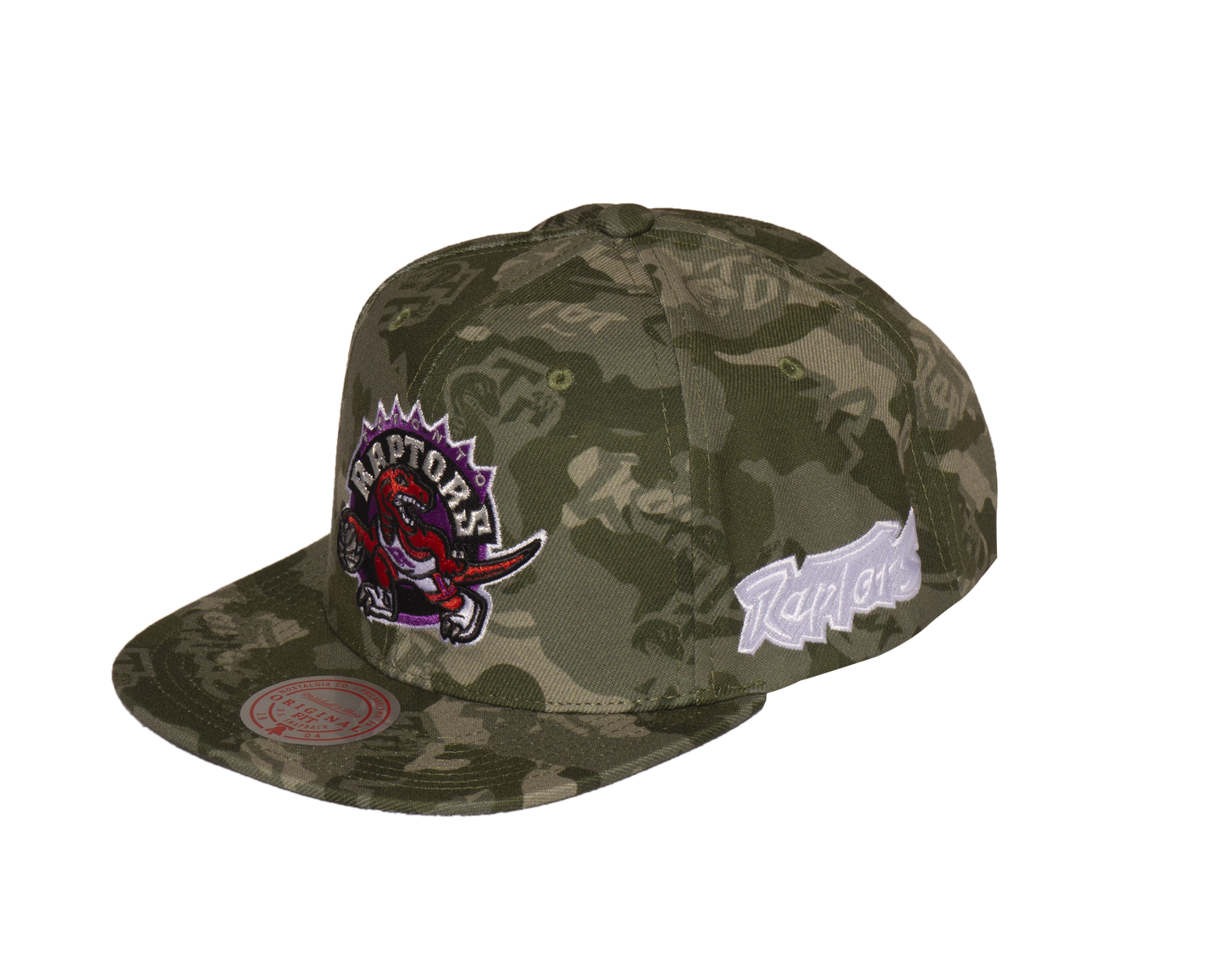 Men's Camo Mitchell & Ness Toronto Raptors Snapback Hat