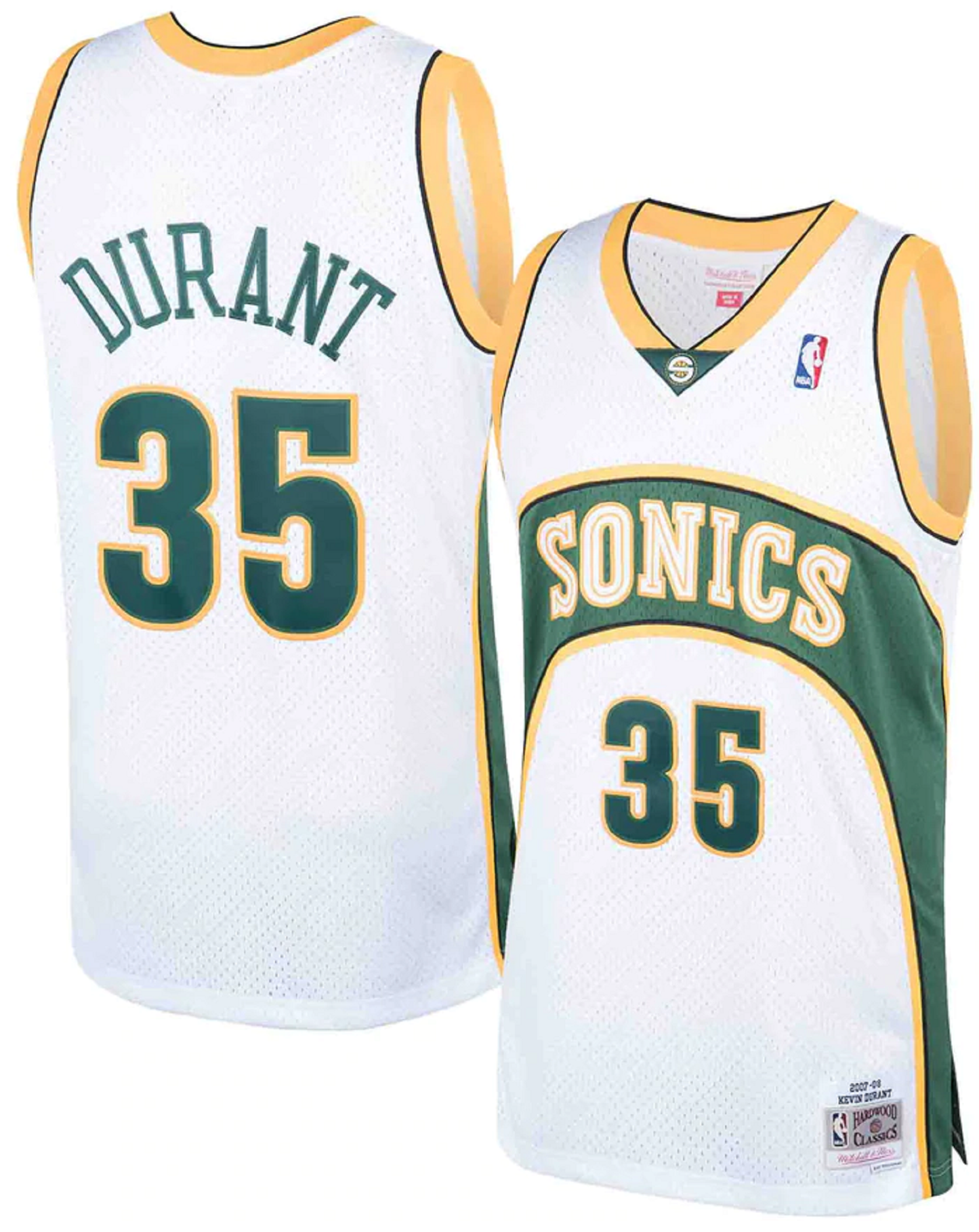 Men's Mitchell & Ness NBA Kevin Durant Seattle SuperSonics 2007/08 Hardwood Classics Swingman Jersey - White