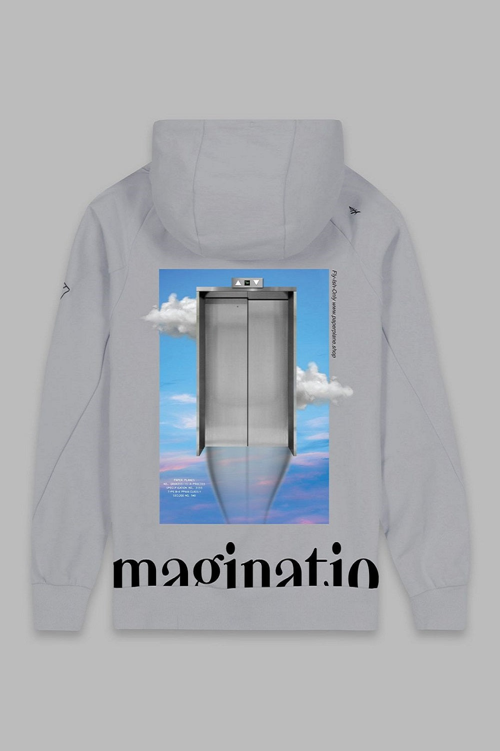 Paper Planes Elevated Dreams Hoodie - Pewter