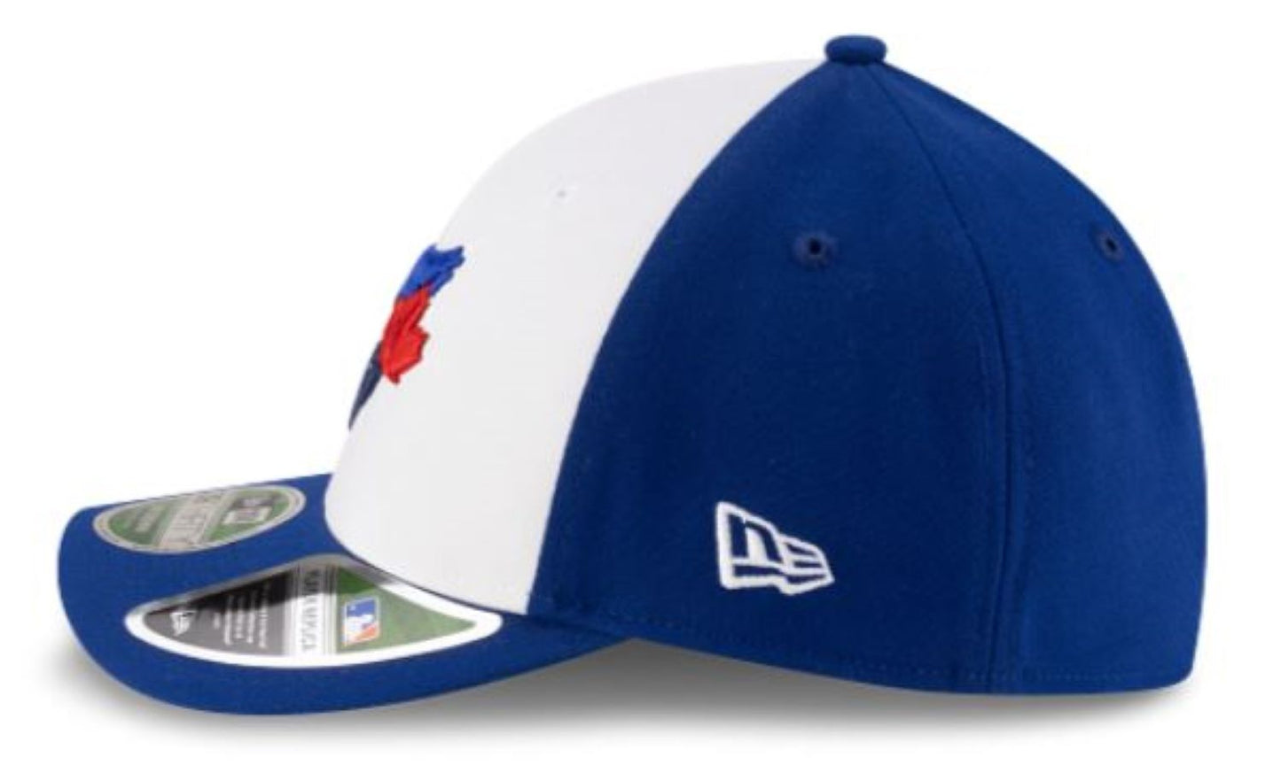 New Era 39THIRTY M-Crown MLB Toronto Blue Jays 50th Anniversary Side Patch Player Replica Stretch-Fit Hat - Blue/White