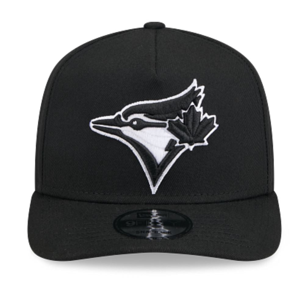 New Era MLB Toronto Blue Jays 9FIFTY A-Frame Adjustable Hat - Black/White