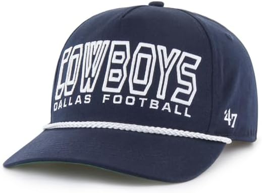'47 NFL Dallas Cowboys Byline Cord Hitch Adjustable Snapback Hat - Navy