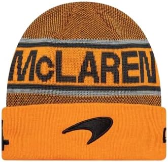 New Era Formula 1 Mclaren Official 2025 Collection Lando Norris #4 Winter Beanie - Orange