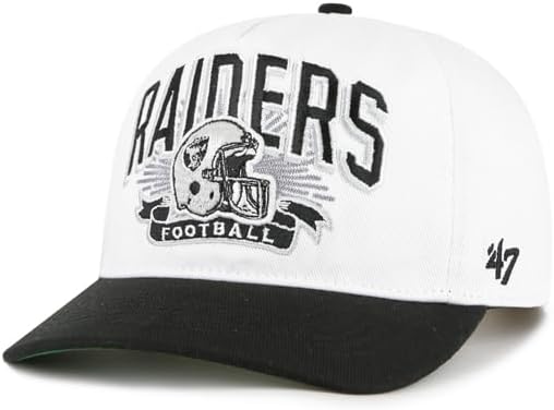 '47 NFL Las Vegas Raiders Prime Play Hitch RF Adjustable Snapback Hat - White