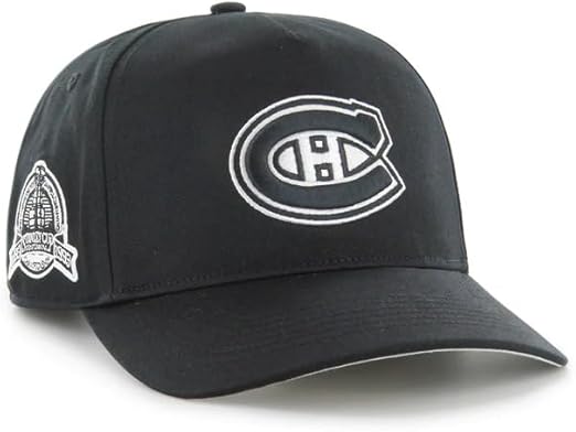 47 Montreal Canadiens Sure Shot Hitch Side Patch Snapback - Black and White