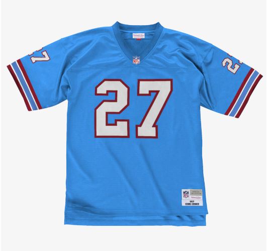 Mitchell & Ness Eddie George Tennessee Oilers Legacy Player Jersey - Light Blue
