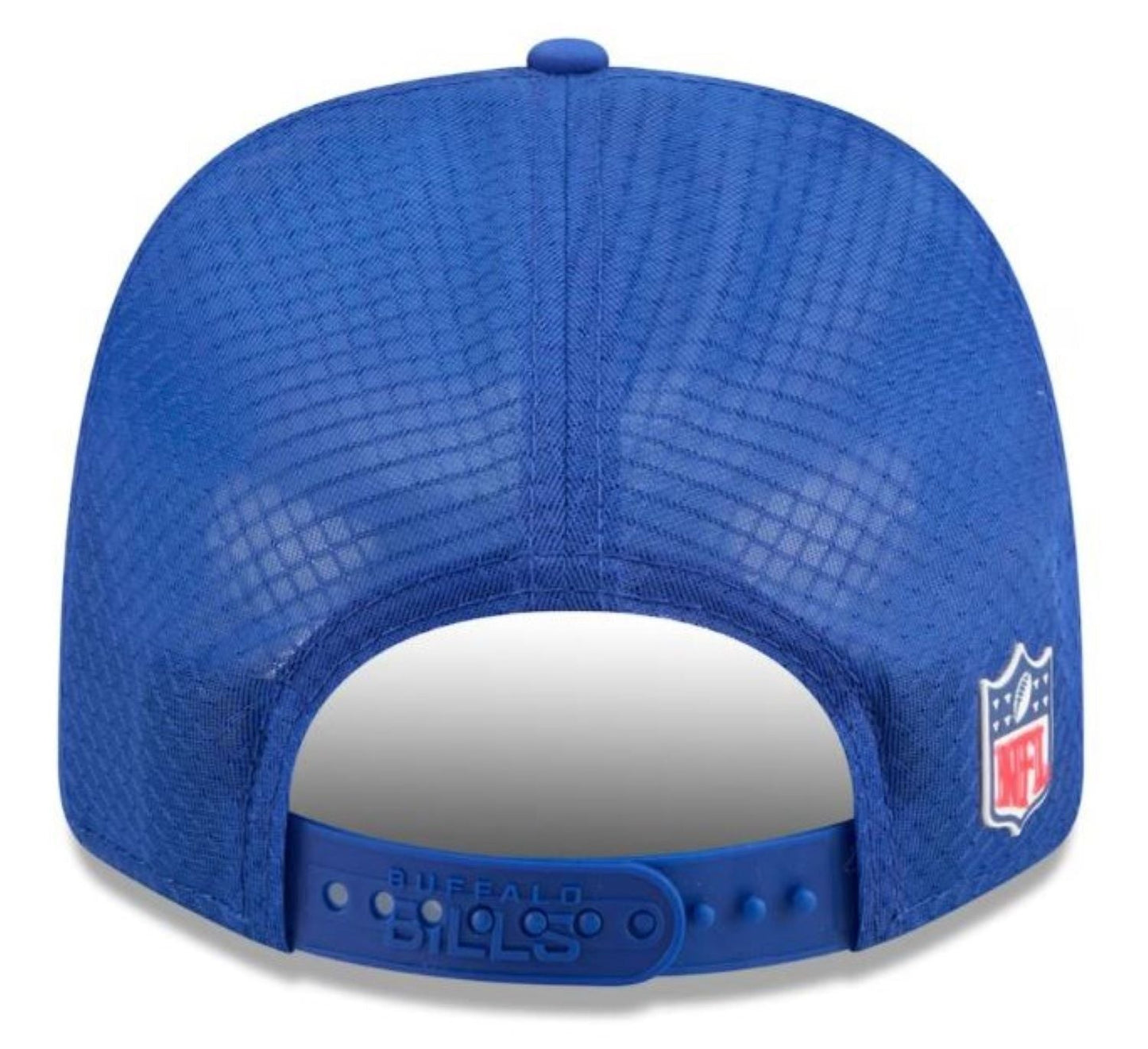 New Era NFL Buffalo Bills 2025 Sideline 9SEVENTY Trucker Adjustable Hat - Blue