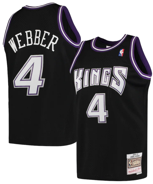 Men's Mitchell & Ness NBA Chris Webber Sacramento Kings 2000/01 Hardwood Classics Swingman Jersey - Black