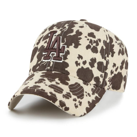 '47 MLB Los Angeles Dodgers Bessie Clean Up Adjustable Hat - Brown/Beige