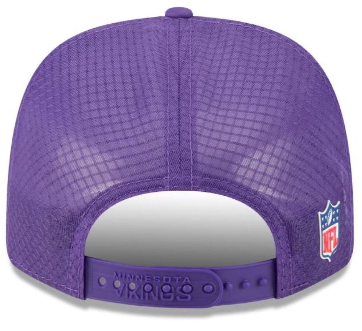 New Era NFL Minnesota Vikings 2025 Sideline 9SEVENTY Trucker Adjustable Hat - Purple