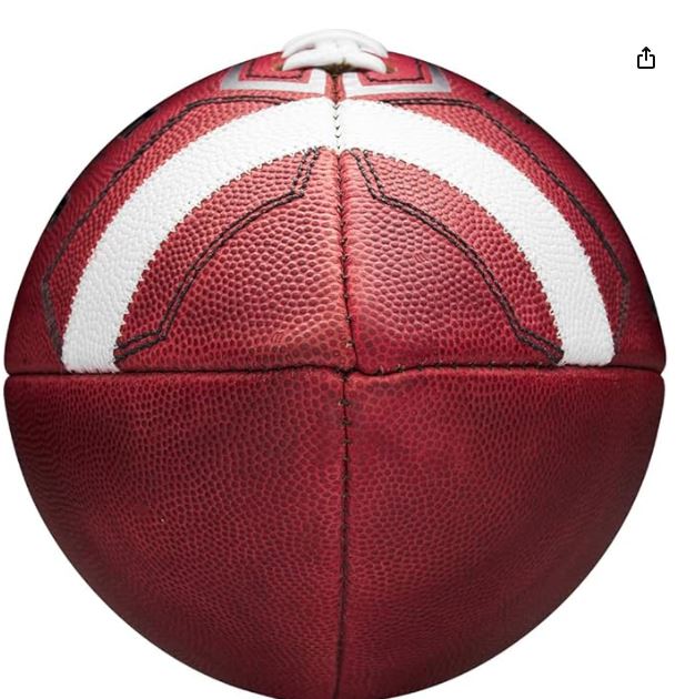 Red basketball with white stripes on a white background