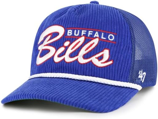 '47 NFL Buffalo Bills Double Header Rope Mesh Adjustable Snapback Hat - Blue