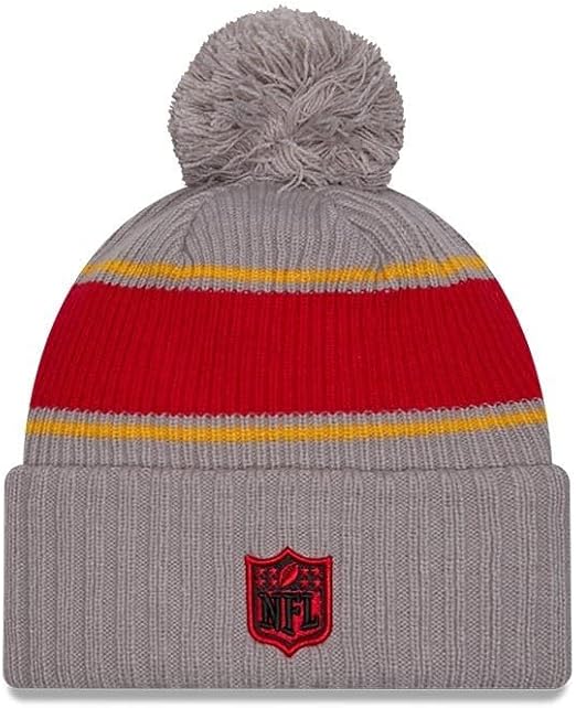 New Era NFL Kansas City Cold Weather Sideline Sport Knit - Grey