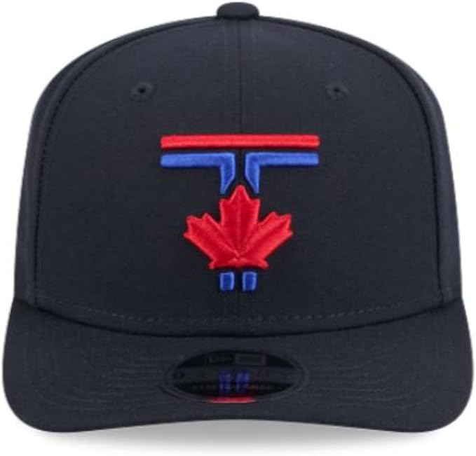 New Era 9SEVENTY MLB Toronto Blue Jays 50th Anniversary Side Patch City Connect Adjustable Stretch-Snap Hat - Navy