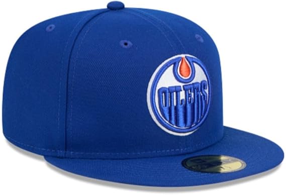 New Era NHL Edmonton Oilers Core 59FIFTY Fitted Hat - Royal
