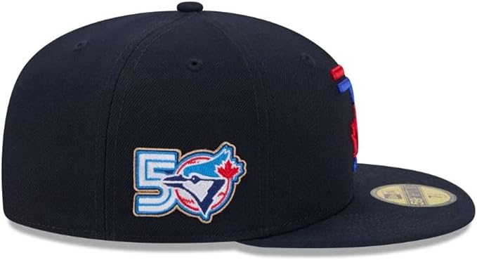 New Era 59FIFTY MLB Toronto Blue Jays 50th Anniversary Side Patch 2026 City Connect Fitted Hat - Navy